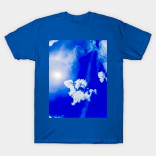 Fluffy cloud shape cloudscape at blue sky T-Shirt